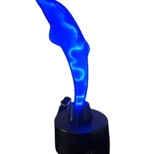 VTG LumiSource Electra Neon Blue Glass Dolphin Motion Plasma Lamp 15” w/ Box